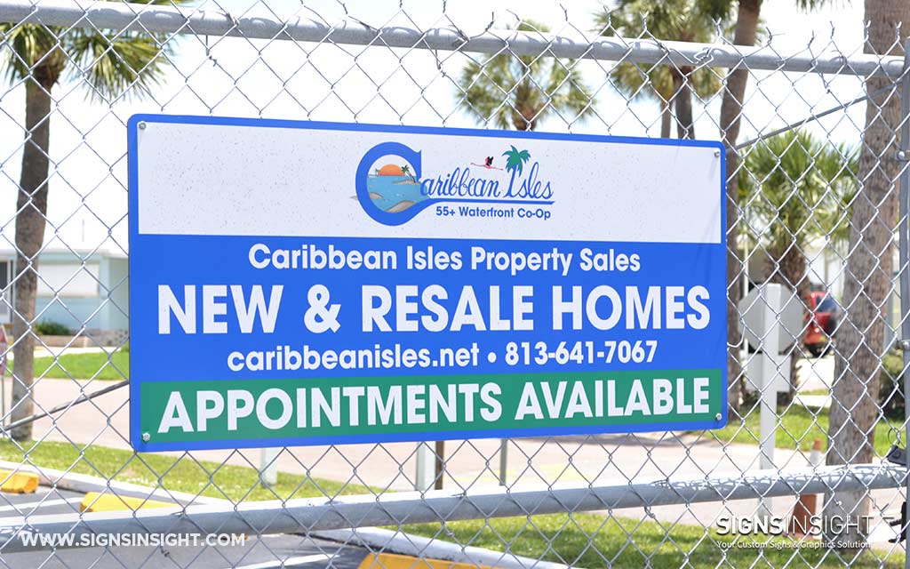 Affordable Fence Signs & Banners - Signs Insight Tampa, Lakeland, Riverview FL