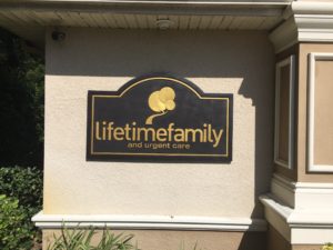 Sandblasted or Routed HDU sign for Lifetime Family in Wesley Chapel, FL