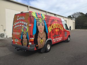 Vehicle wrap for Dodge Sprinter in Wesley Chapel, FL, passenger's side