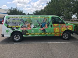 Extended van wrap