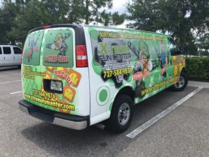 Extended van wrap