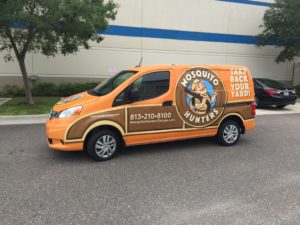 Vehicle Graphics wrap for Mosquito Hunters, Side