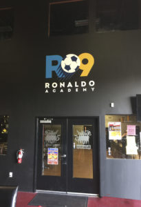 Ronaldo Academy Routed Indoor Sign