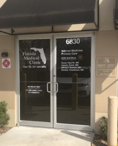 Windows Graphics for Florida Medical Clinic.