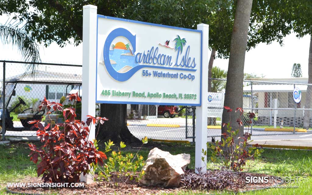Community Entrance Signs - Post & Panel Sign - Signs Insight Tampa Bay Area, FL